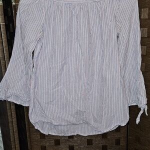 Striped Women's Off-the-Shoulder Top